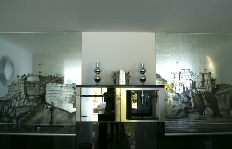 VERRE EGLOMISES (Mirrors) in private villa